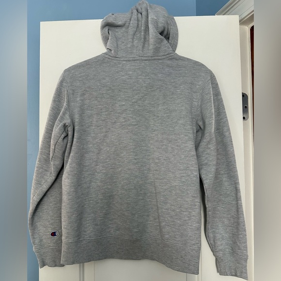 CHAMPION Boys Large Gray Mountain Athleticwear Hooded Sweatshirt with Pockets - Picture 3 of 4